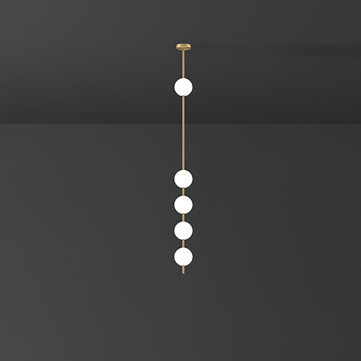 Halo Lampe suspendue moderne en laiton