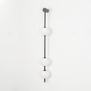 Lustra Applique Murale Sphères Verticales Laiton