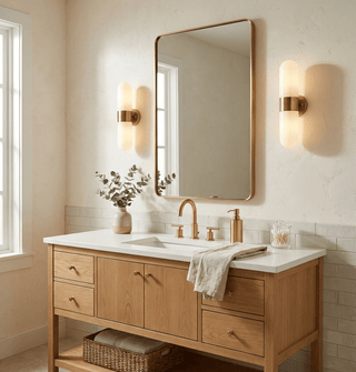 Vertical Capsule Glass Wall Sconce-Neutral Decor