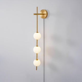 Ilraeia Vertical Globe Plug-in Wall Lamp-Luire