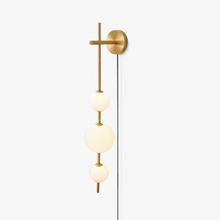 Ilraeia Vertical Globe Plug-in Wall Lamp-Luire