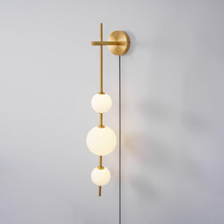 Ilraeia Vertical Globe Plug-in Wall Lamp-Luire