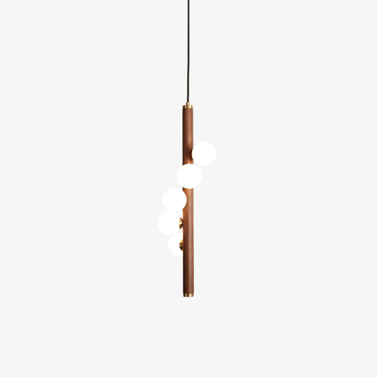 Meline Suspension Linéaire en Bois et Verre