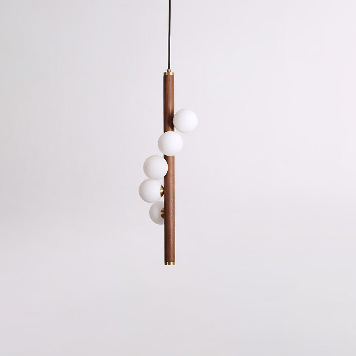 Meline Suspension Linéaire en Bois et Verre