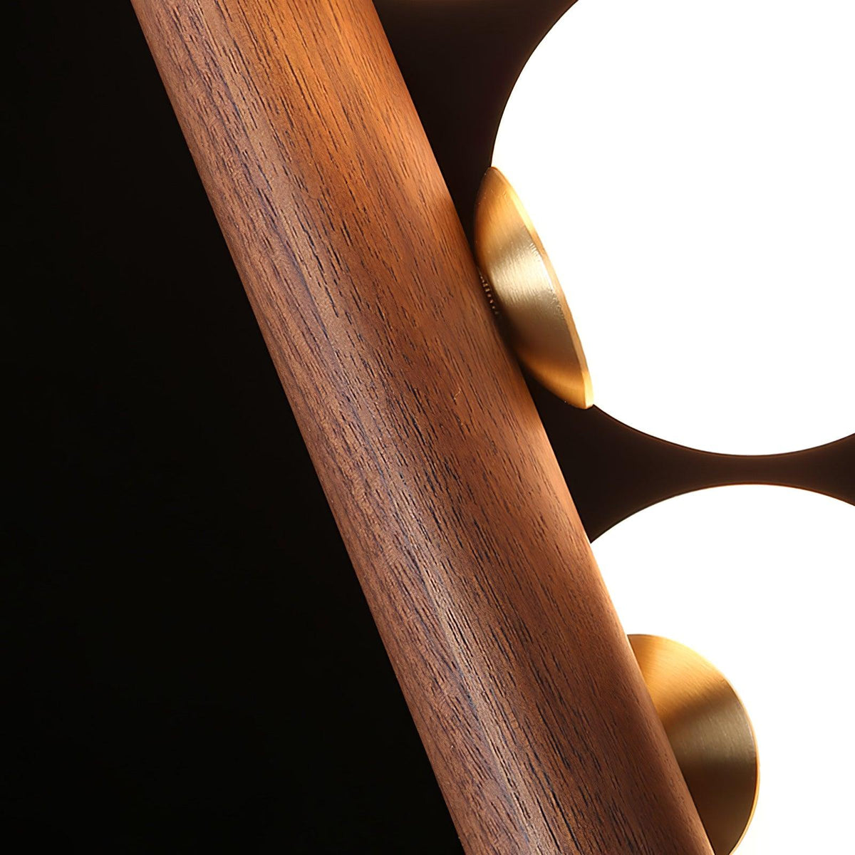 Meline Suspension Linéaire en Bois et Verre