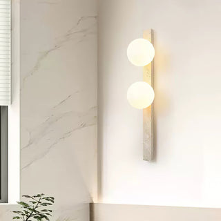 Zoshaira Applique Murale Minimaliste en Travertin