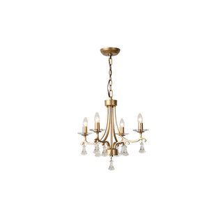 Cuvenara Lustre Laiton Cristal Luxe Postmoderne