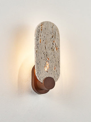Vesper Travertine Wall Light-Neutral Decor