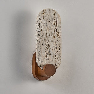 Vesper Travertine Wall Light-Neutral Decor