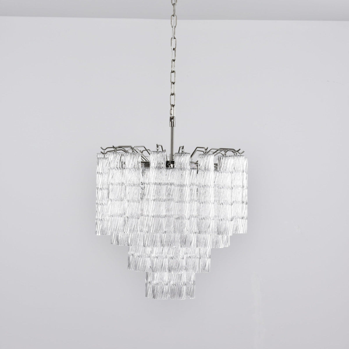 Therona Lustre Murano Verre Étagé Cascadant Vagues