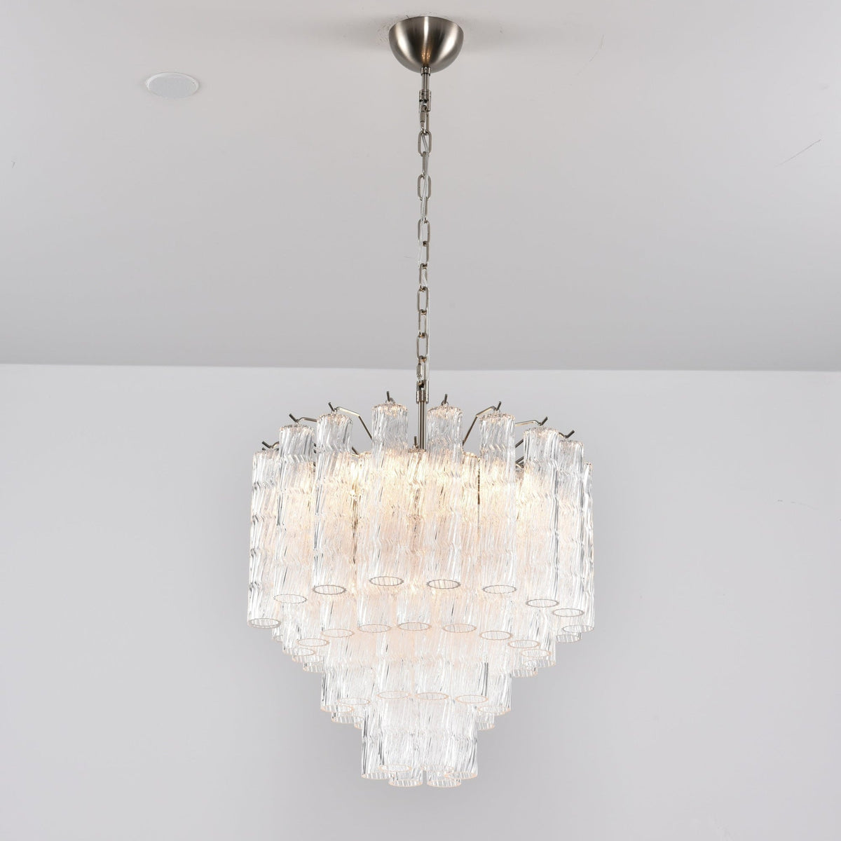 Therona Lustre Murano Verre Étagé Cascadant Vagues