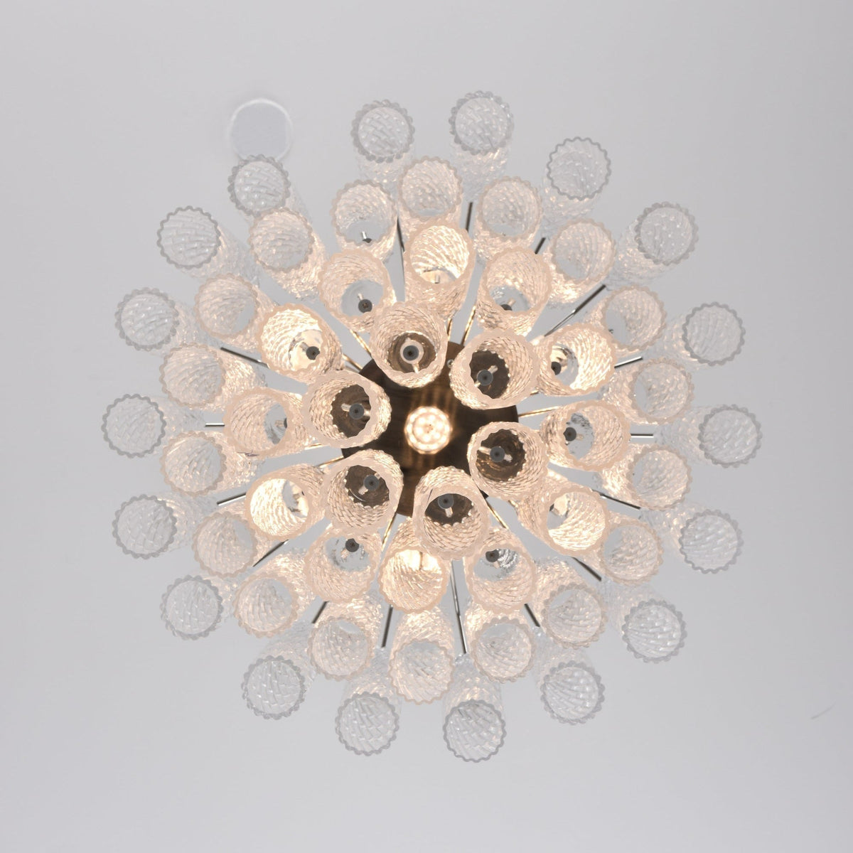 Therona Lustre Murano Verre Étagé Cascadant Vagues