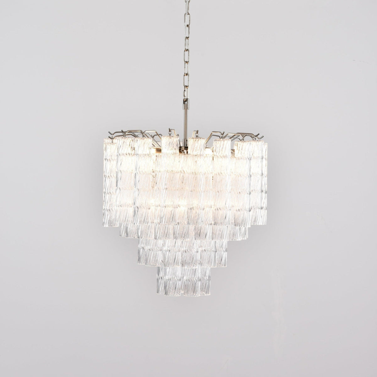 Therona Lustre Murano Verre Étagé Cascadant Vagues