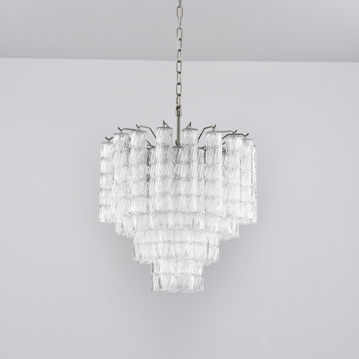 Therona Lustre Murano Verre Étagé Cascadant Vagues