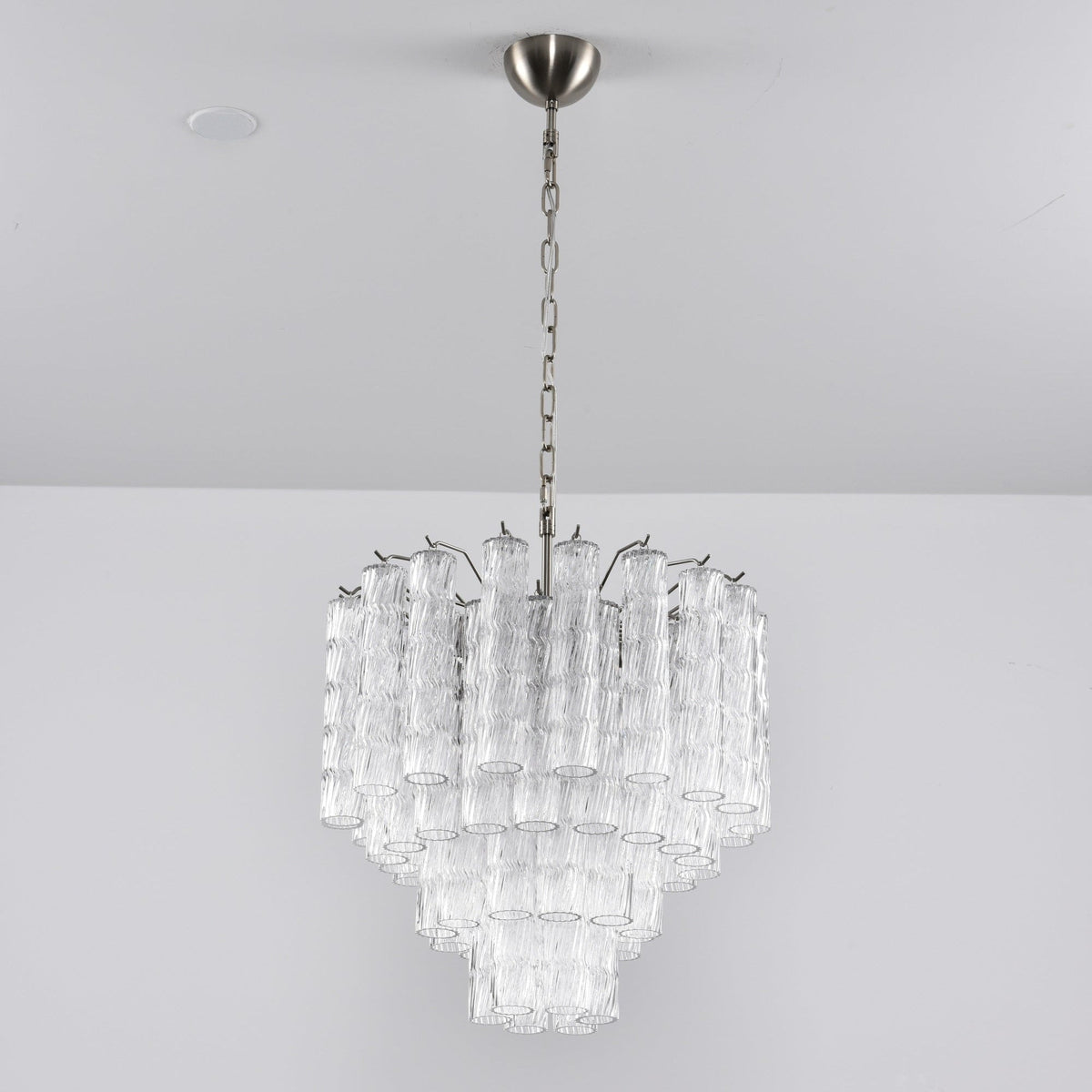 Therona Lustre Murano Verre Étagé Cascadant Vagues