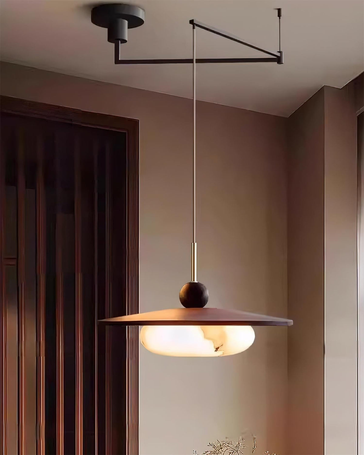 Novi Adjustable Pendant Light-Neutral Decor