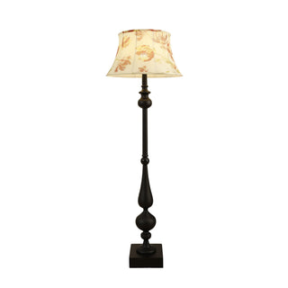 Floren Lampadaire en Bois Et Tissu Classique