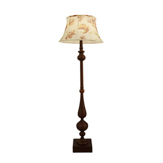 Floren Lampadaire en Bois Et Tissu Classique