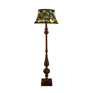 Floren Lampadaire en Bois Et Tissu Classique