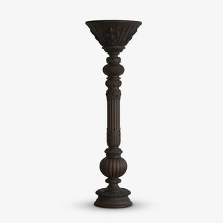 Victorian Torchiere Floor Lamp-Neutral Decor