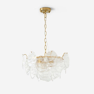 Leaf Lustre Vintage Élégant en Verre