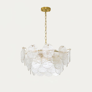 Leaf Lustre Vintage Élégant en Verre