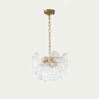 Leaf Lustre Vintage Élégant en Verre