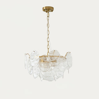Leaf Lustre Vintage Élégant en Verre