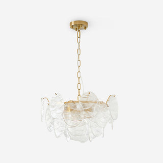 Leaf Lustre Vintage Élégant en Verre