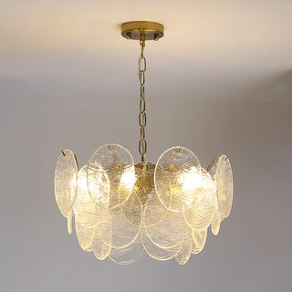 Leaf Lustre Vintage Élégant en Verre