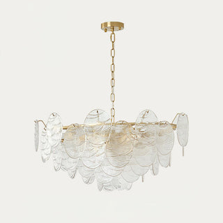 Leaf Lustre Vintage Élégant en Verre
