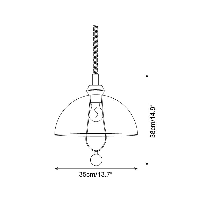 Orlena Glass Pendant Lamp-Neutral Decor