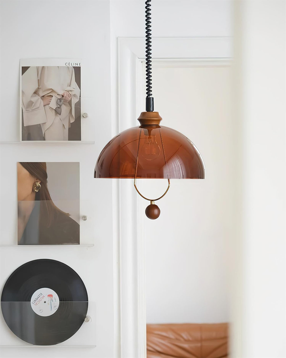 Orlena Glass Pendant Lamp-Neutral Decor