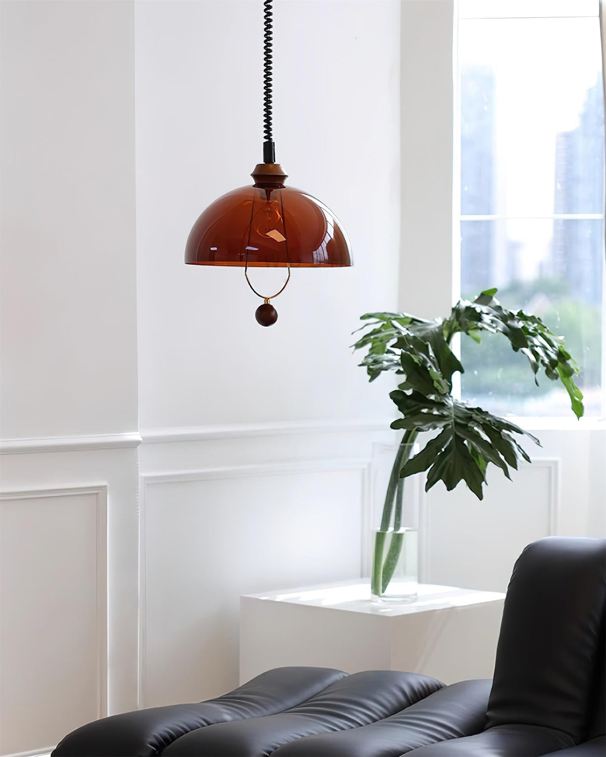 Orlena Glass Pendant Lamp-Neutral Decor