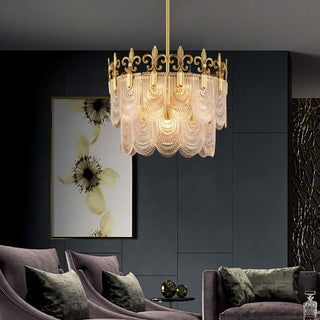 Cashaor Lustre Cristal Laiton Luxe Postmoderne-Luire