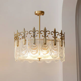 Cashaor Lustre Cristal Laiton Luxe Postmoderne-Luire