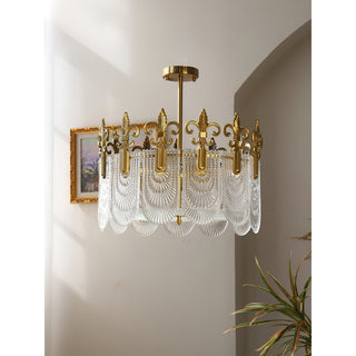 Cashaor Lustre Cristal Laiton Luxe Postmoderne-Luire