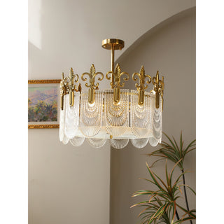 Cashaor Lustre Cristal Laiton Luxe Postmoderne-Luire