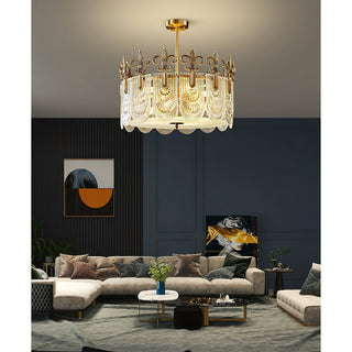 Cashaor Lustre Cristal Laiton Luxe Postmoderne-Luire