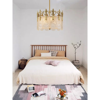 Cashaor Lustre Cristal Laiton Luxe Postmoderne-Luire