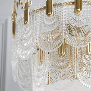 Cashaor Lustre Cristal Laiton Luxe Postmoderne-Luire