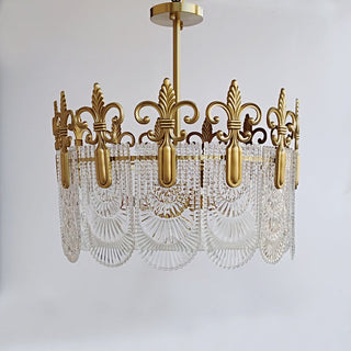 Cashaor Lustre Cristal Laiton Luxe Postmoderne-Luire
