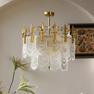 Cashaor Lustre Cristal Laiton Luxe Postmoderne-Luire