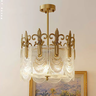 Cashaor Lustre Cristal Laiton Luxe Postmoderne-Luire