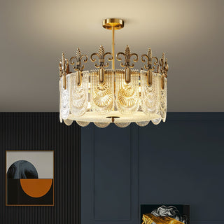 Cashaor Lustre Cristal Laiton Luxe Postmoderne-Luire