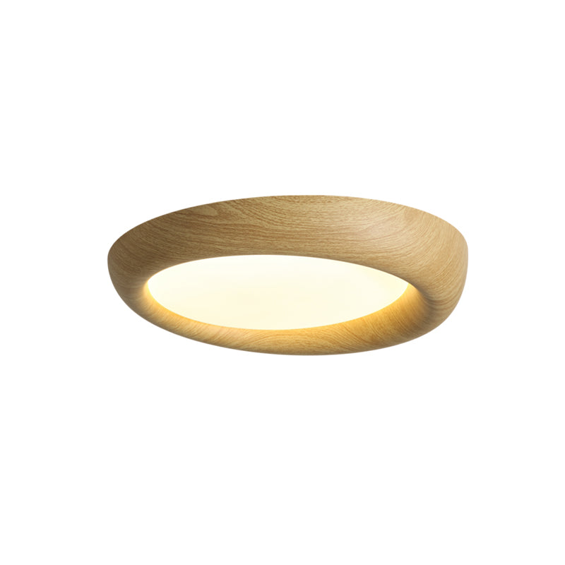 Angled view showing the slim profile of the ceiling light.
