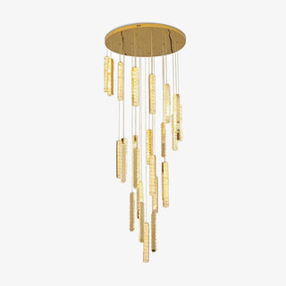Lustra Lustre Villa Forci Suspension Argentée Moderne