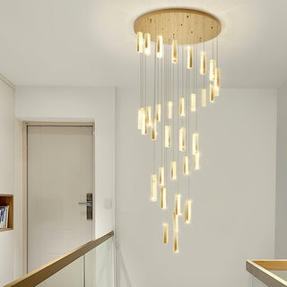 Lustra Lustre Villa Forci Suspension Argentée Moderne