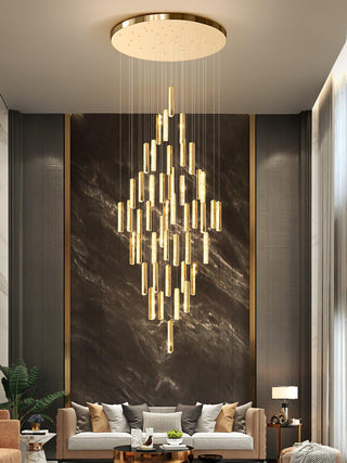 Lustra Lustre Villa Forci Suspension Argentée Moderne