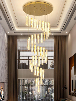 Lustra Lustre Villa Forci Suspension Argentée Moderne